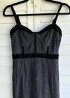 Robe corset femme garniture velours soprano noire taille S NEUVE 58 $