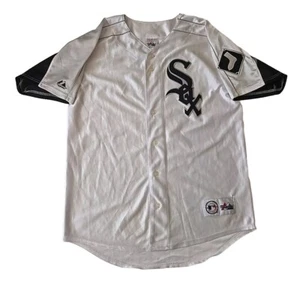 Majestic Chicago White Sox Large Baseball Jersey MLB Patch Embroidered L Genuine - Picture 1 of 13