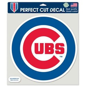 CHICAGO CUBS DIE-CUT DECAL 8"X8" PERFECT FOR WINDOWS OR CORN HOLE 