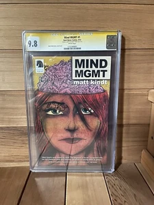  MIND MGMT #1 CGC 9.8 signiert & skizziert von Matt Kindt Erstdruck siehe Cover - Bild 1 von 3
