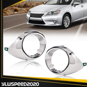 Fog Light Trim Fit For 2013 2014 2015 Lexus ES350 2PCS Driver & Passenger Side - Picture 1 of 9