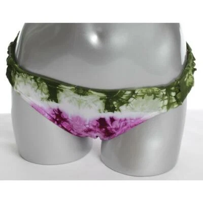 Biquíni Lucky Brand Feminino S Swim Bottom Scoop Roxo Tie Dye Roxo/Branco/Verde - Imagem 1 de 4