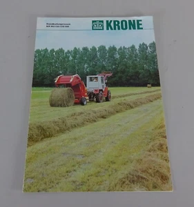 Broszura / Broszura Korona Prasy okrągłe KR 90/120/150/180 Stojak 04/1983 - Zdjęcie 1 z 2