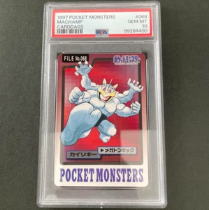 PSA 10 Machamp Carddass #068 Bandai 1997 Pokemon Card Japanese Rare from Japan - Picture 1 of 2