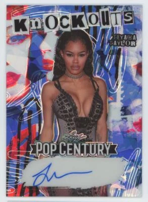 2023 Leaf Pop Century  auto 6/12 Teyada Taylor Auto #K-TT1 - Image 1 of 2