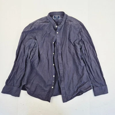 Camisa CHARLES TYRWHITT XL azul para hombre mezcla de algodón y lino ajustado... - Imagen 1 de 4