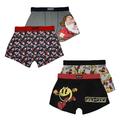 GEORGE / DISNEY / PAC MAN Men's twin pack trunks, Grumpy & Pac Man - Asda limited sizes