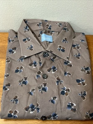 Мужская рубашка CULTURATA с длинным рукавом на пуговицах, современный крой, РАЗМЕР XL - Изображение 1 из 4