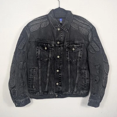 Yeezy Gap Engineered By Balenciaga Padded Denim Jacket Washed Grey XS YZY - Image 1 of 4