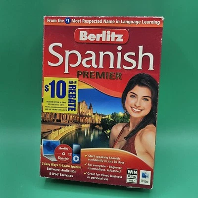Nova Development Berlitz Spanish Premier Full Version for Windows 5 Disc CD SET - Image 1 of 3
