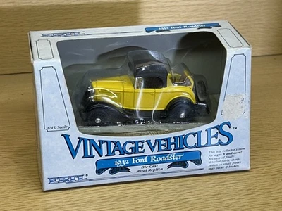 ERTL 1932 Ford Roadster 1/43 Scale Die Cast Metal Yellow - Image 1 of 4