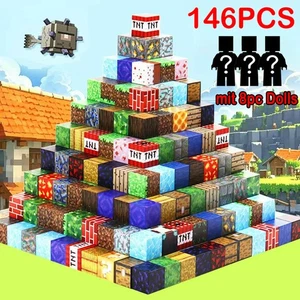 146pcs Magnetisches Spielzeu Magnetische Bausteine Build Mine Magnete Welt World - Bild 1 von 9