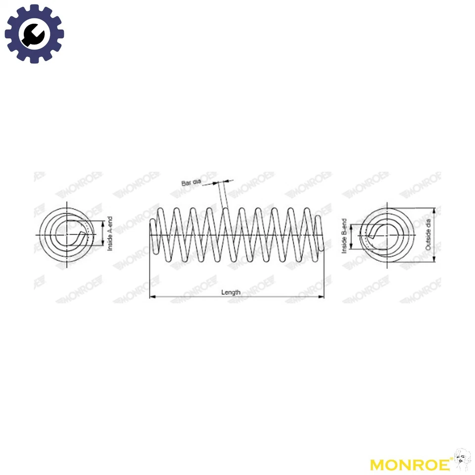 MUELLE DE SUSPENSIÓN SP4039 PARA KIA ORGULLOS/III RIO/Hatchback/Furgoneta G4LA 1.2L 4cyl Foto 1 de 4