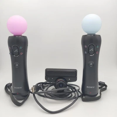 Coppia Controller PS Move Sony Playstation 3 colore nero (PS3) + PS eye - Bild 1 von 4