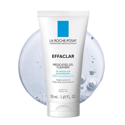 La Roche-Posay Effaclar Medicated Gel Cleanser, 2% Salicylic Acid Cleanser + LHA - Image 1 of 4