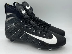 Nike Vapor Untouchable 3 Elite Flyknit Black White Football Men’s Size 12 - Picture 1 of 5