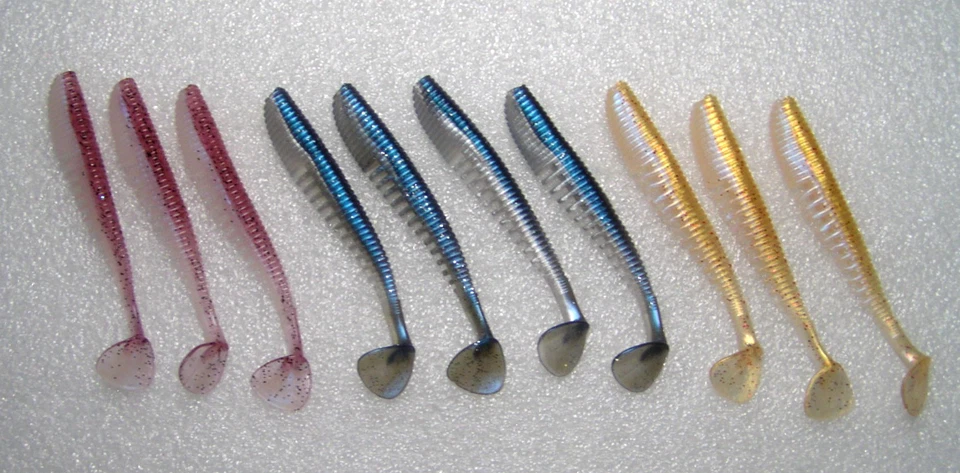 10 Stück. 11cm, Gummifische, Kunstköder, Angeln Set, Zander, Hecht, Dorsch, Neu - Bild 1 von 1