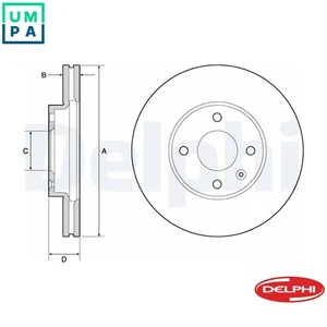 2x BRAKE DISC BG4671C FOR CHEVROLET LSF/LDV 1.2L A 14 XER/LDD 1.4L LDC 1.2L 4cyl - Picture 1 of 9
