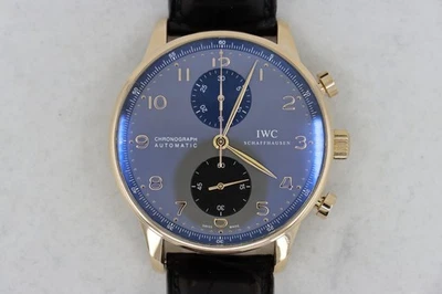 IWC Portugieser Chronograph IW371482 Black Arabic Dial 18K Roségold Box & Papiere - Bild 1 von 4