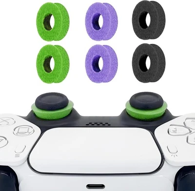 Paquete de 6 anillos de precisión Aim Assist para PS5, PS4, A1-Negro+Púrpura+Verde  Foto 1 de 4