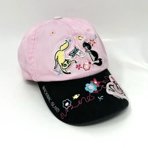 Mackinac Island Baseball Hat Cap girls kids Embroidered kitten cat pink Souvenir - Picture 1 of 9