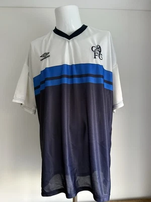 Chelsea FC Umbro 2005 Football Official Navy Blue  White Training T Shirt XXL - Image 1 of 4