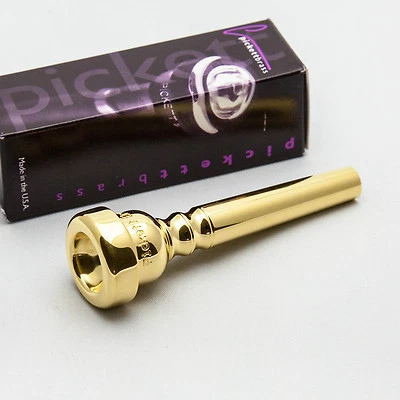 Pickett Brass Standard 2D 24K Gold Trumpet Mouthpiece NEW - Image 1 of 4