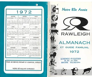 1972 RAWLEIGH ALMANACH, CATALOGUE & GUIDE FAMILIAL - Picture 1 of 2