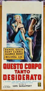 locandina film CE CORPS TANT DESIRE' Belinda Lee Daniel Gélin Maurice Ronet GM - Picture 1 of 1