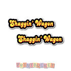 Shaggin' Wagon Sticker 200mm twin pack quality water/fadeproof vinyl panel van