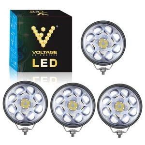 5" Round Work Light LED Pods 4pcs Spot Light 8000K White for Tractor UTV Golf - Picture 1 of 6
