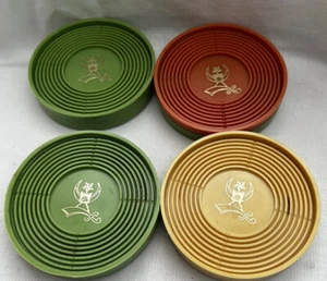 Vintage Shrine Club Drink Coasters Set Of 8 Multicolor - Picture 1 of 4