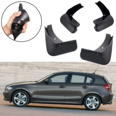 4x Car Mud Flaps Splash Guards Mudguard Fender for BMW 1-Series 5dr 2004-2011 - Image 1 of 4