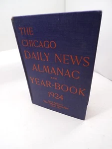 1924 The Chicago Daily News Almanac HC - Picture 1 of 6