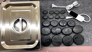 Hot Stones for Massage, Temperature Control 86-167°F, 20PCS Electric Massage - Picture 1 of 10