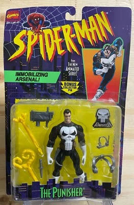 Marvel Comics Spider-Man ToyBiz The Punisher with Immobilizing Arsenal! - Image 1 of 2