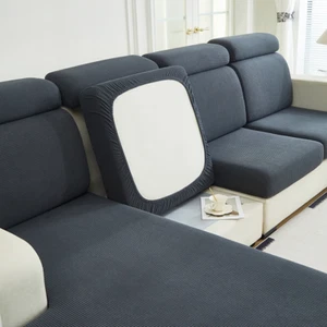 Jacquard Sofa Seat Cushion Cover Stretch Washable Removable Slipcover - Picture 1 of 26