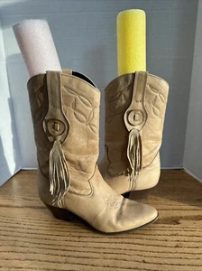Botas occidentales de colección Laredo de cuero tostado con borla para mujer talla 6M 60257 cuero - Imagen 1 de 13