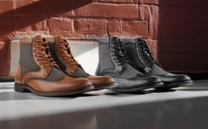 Botas de vestir Ferro Aldo GIDEON para hombre punta de ala dúo-textura a cuadros - Imagen 1 de 17