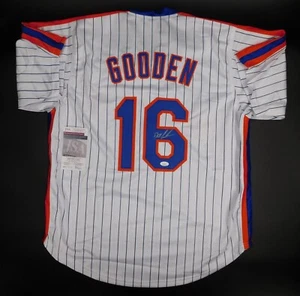 Dwight Doc Gooden Signed Autograph New York Mets Stripe Baseball Jersey JSA COA - Picture 1 of 3