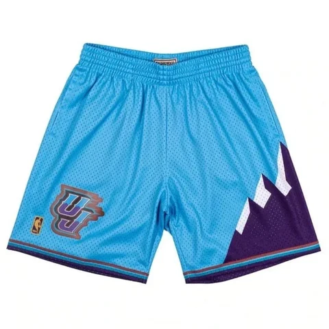 Mens Mitchell & Ness NBA Reload Swingman Shorts Jazz 1996 NWT 2XL 52 RARE MALONE Cover