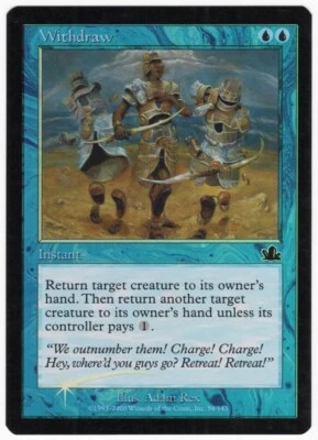 Withdraw 2000 Prophecy FOIL Blue Common Instant MTG NM AZ2 - Image 1 of 2