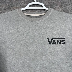 Vans Sweatshirt Mens Small Gray Pullover Skateboarding Crewneck - Picture 1 of 13