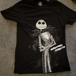 Vintage Nightmare Before Christmas Shirt Mens M Black Disney Tim Burton. - Picture 1 of 5
