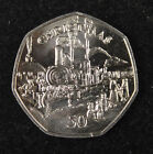 Isle of Man Coin 50 Pence, 1984, Uncirculated, Christmas Steam Railway