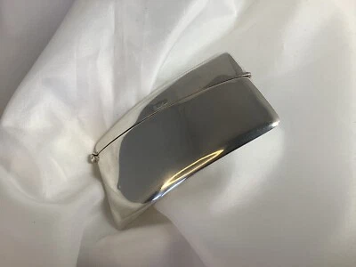 ANTIGUO ESTUCHE CURVO PARA TARJETAS DE VISITA HM PLATEADO/DORADO 'MAPPIN & WEBB' 1919 Foto 1 de 4