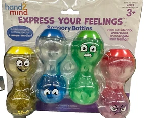 hand2mind Express Your Feelings Sensory Bottles Social Emotional Learning Toys - Picture 1 of 1