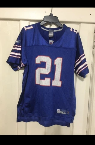 Buffalo Bills Youth Jersey Size XL (18-20) Willis McGahee #21 Reebok Blue Cover