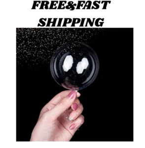 Small Clear Balloons 100Pcs Mini Bubble Bobo Balloons Latex Free Tiny Crystal T - Picture 1 of 6