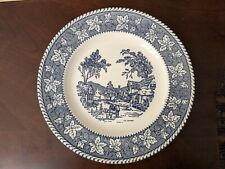 HOMER LAUGHLIN Shakespeare Country Stratwood Collection Blue & White Plate 10.25